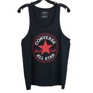 Converse | Tops | Converse All Star Black Logo Tank Top | Poshmark